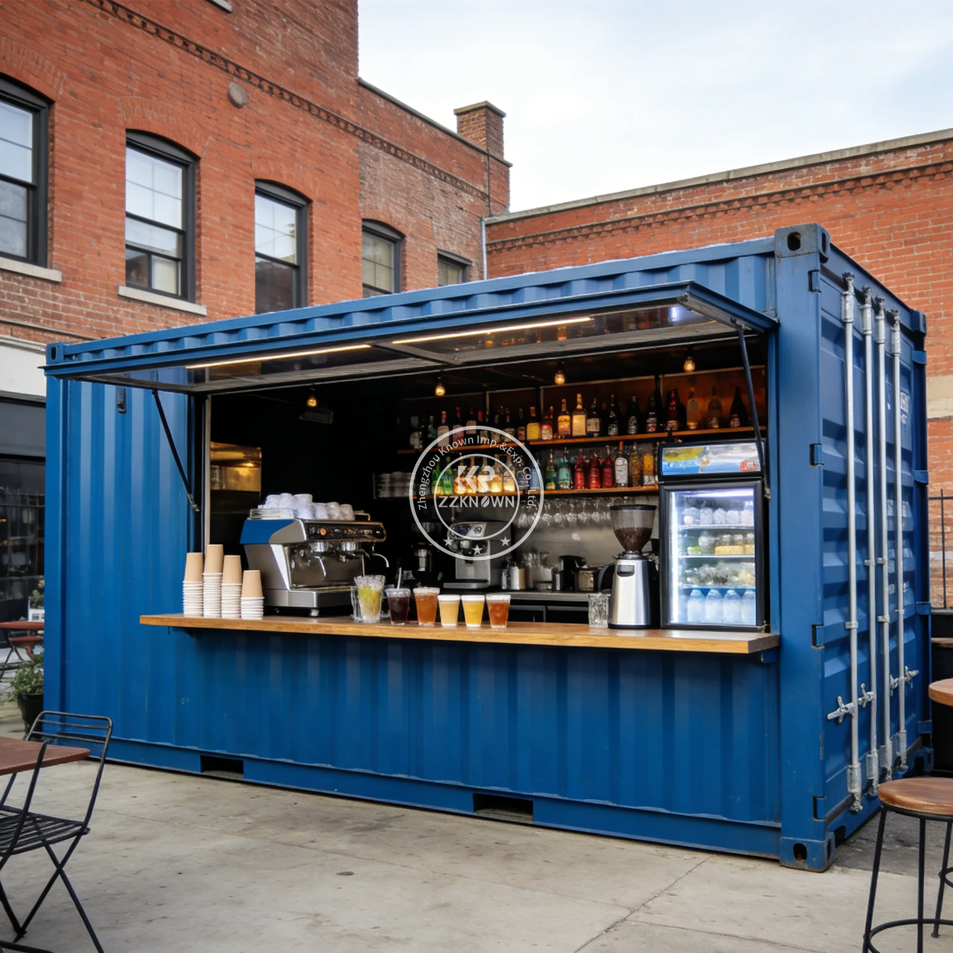 

Portable Custom Container Bar Container Restaurant Outdoor Grill Container Kiosk BBQ Restaurant Snack Food Kiosk For Sale