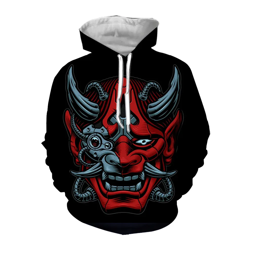 

Jumeast 3D Halloween Demonic Hoodie Men Fashion Clothing Streetwear Casual Mens Hoodies Oversize High Quality Clothes Pullover