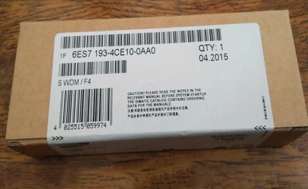 

Brand New Original 6ES7193-4CE10-0AA0 6ES7 193-4CE10-0AA0 Warranty One-year Fast Delivery
