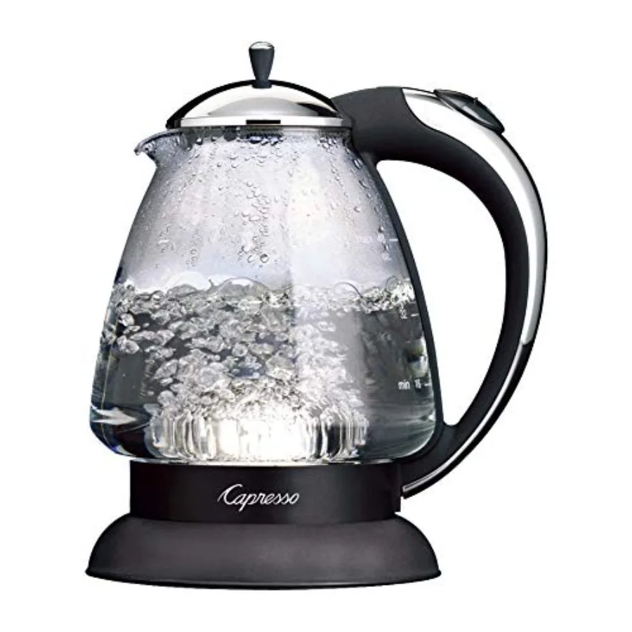 

259 Water Kettle 10 x 8.25 x 6.25 Polished Chrome Stainless Steel Modern Kitchen Quick Boil Energy Efficient