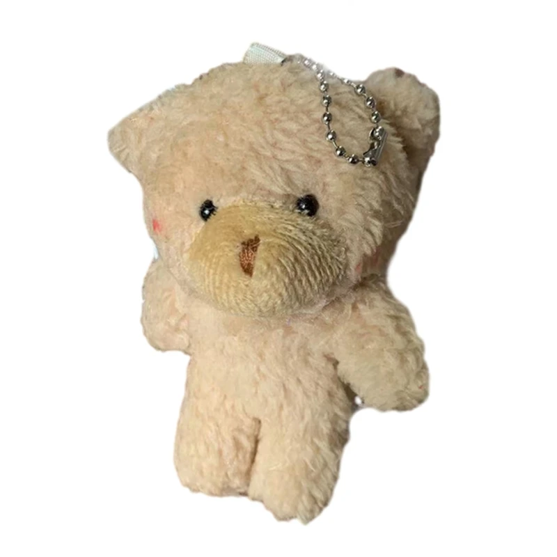 Porte-clés poupée ours en peluche, pendentif suspendu pour à main, fourre-tout, à pendentifs en peluche