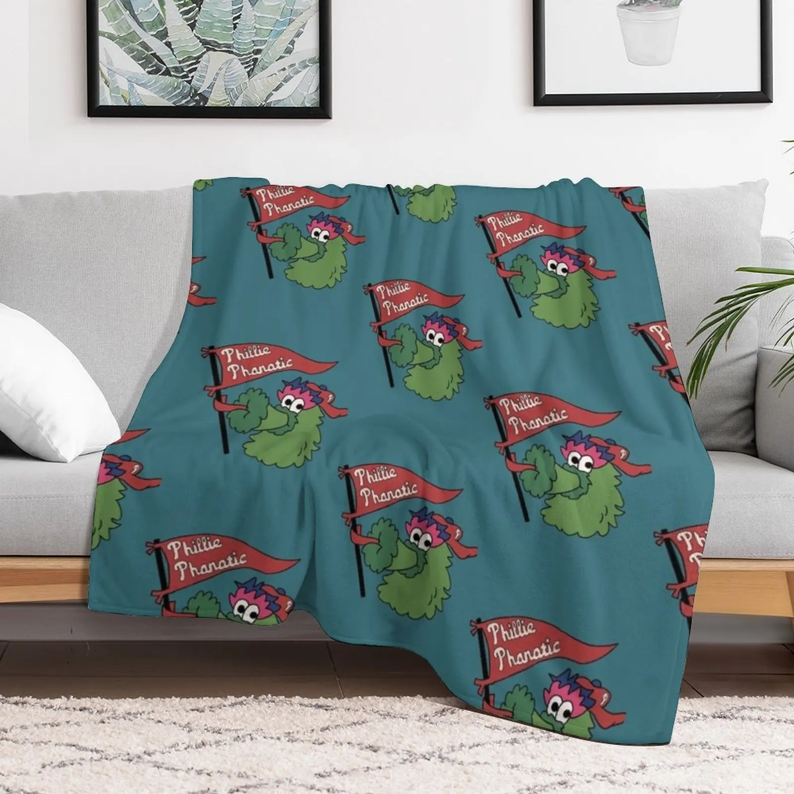 Phillie Phanatic Throw Blanket Plush Soft Beds Blankets