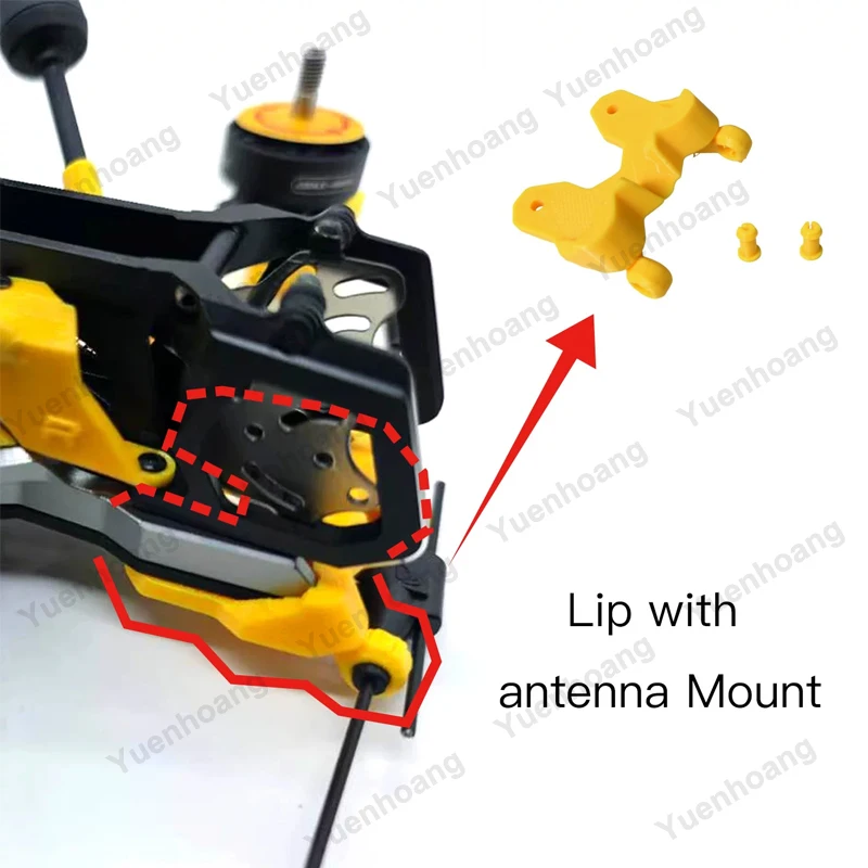For SpeedyBee Master5 V3 RC FPV Drone TPU 3D-Printed Accessories Antenna Mount/Foot Pad Landing Gear/Tail GPS & XT60 Mount Base