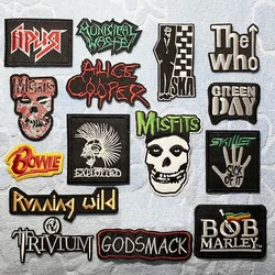 BAND ROCK MUSIC Iron On patch panno riparare decorare vestiti abbigliamento cucito decorazione Applique distintivi metallo pesante