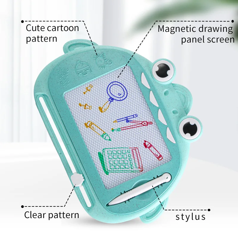 Cartoon Kidsren's kleurrijke magnetische tekentafel, opnieuw uitwisbare graffiti schrijfbord, educatief speelgoed voor kleuterschool vroeg onderwijs