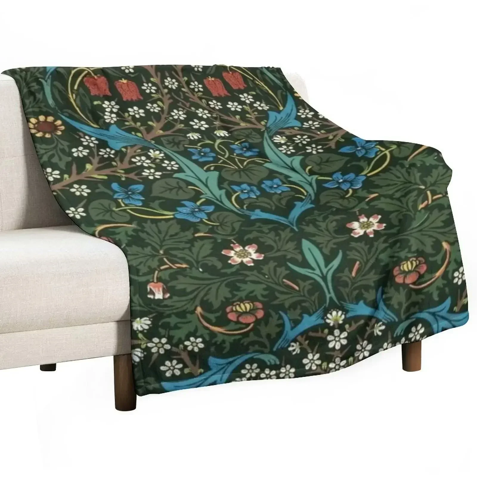 William Morris fabric design Throw Blanket warm for winter Sofa Quilt Giant Sofa Summer Beddings Blankets