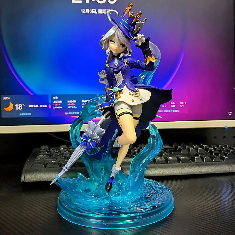 

23cm Genshin Impact Anime Figure Focalors Furina Sexy Beautiful Girl Manga Statue Action Figurine Collectible Model Toys Gift