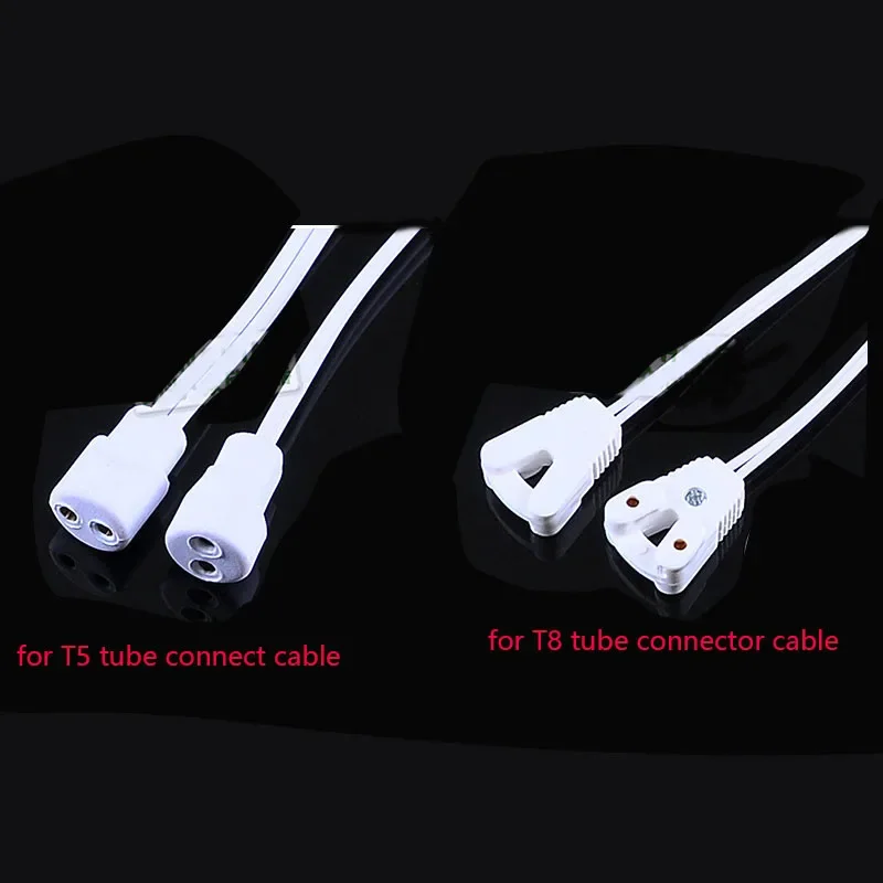Conector de tubo fluorescente LED T5 T8, 1 piezas, Cable conectado, 30cm