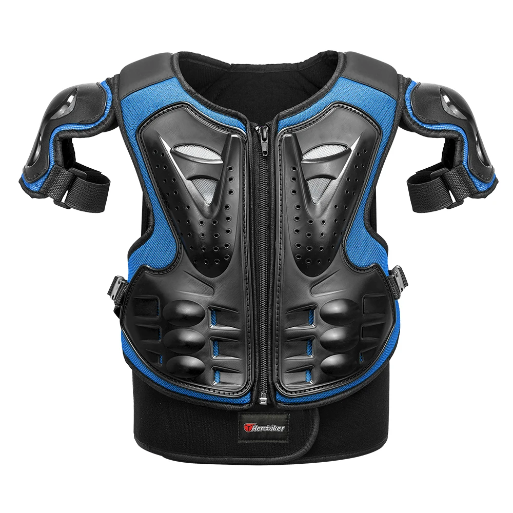Motorpantser voor kinderen Bescherming Motocross Body Armor Jas Beschermende pantser Rijden Kniebeschermers Moto Full Armor Kinderen