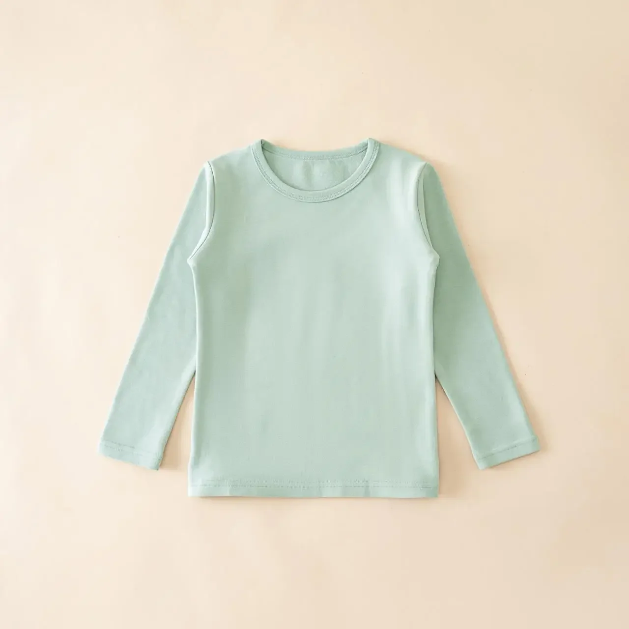 الأطفال الربيع بلون طويلة الأكمام قاع 100% القطن طفل قميص الفتيان تي شيرت غير رسمي الفتيات الدافئة داخل الملابس العلوية #4