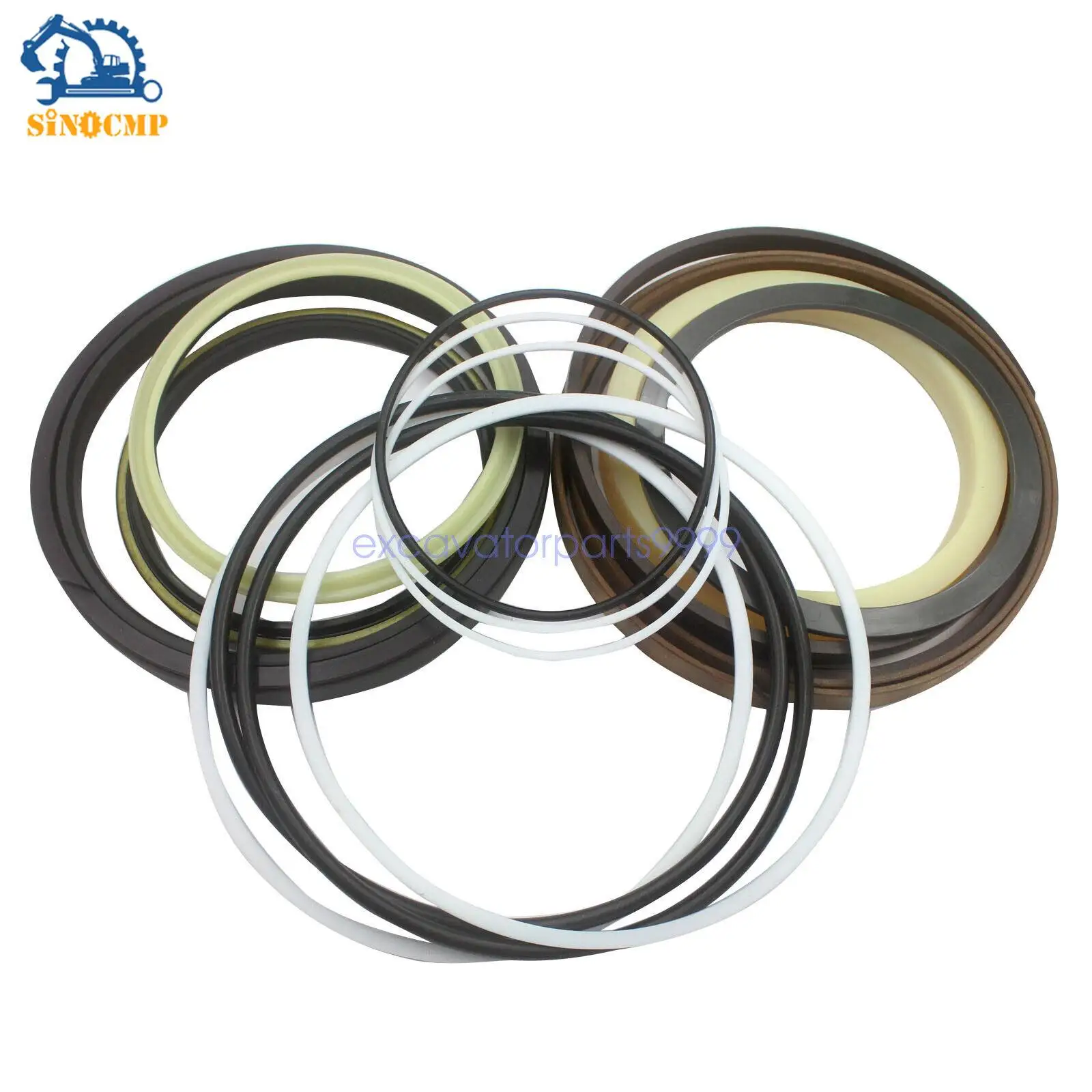 

2set 4320990 4369772 Excavator Boom Cylinder Seal Kit Replacement for Hitachi EX120-3 Excavator with 3 Months Warranty