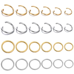 100-200Pcs/Lot Stainless Steel Open Jump Rings Split Rings Connectors for DIY Jewelry Making Accessories Supplies Wholesale