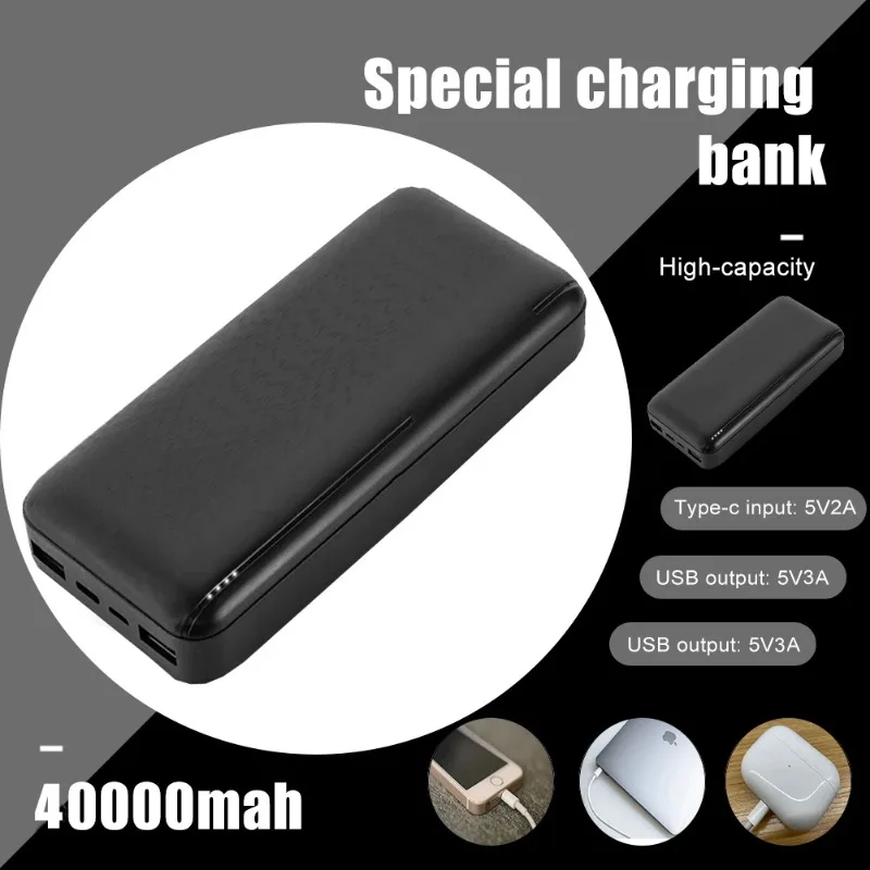 40000mah Portable Charger External Battery Power bank 5V3A Fast Charging Powerbank For iPhone Samsung Huawei Xiaomi