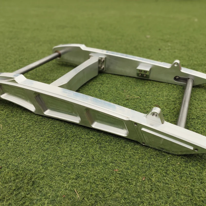 Customized aluminum numerical control machining motorcycle rear double swing arm