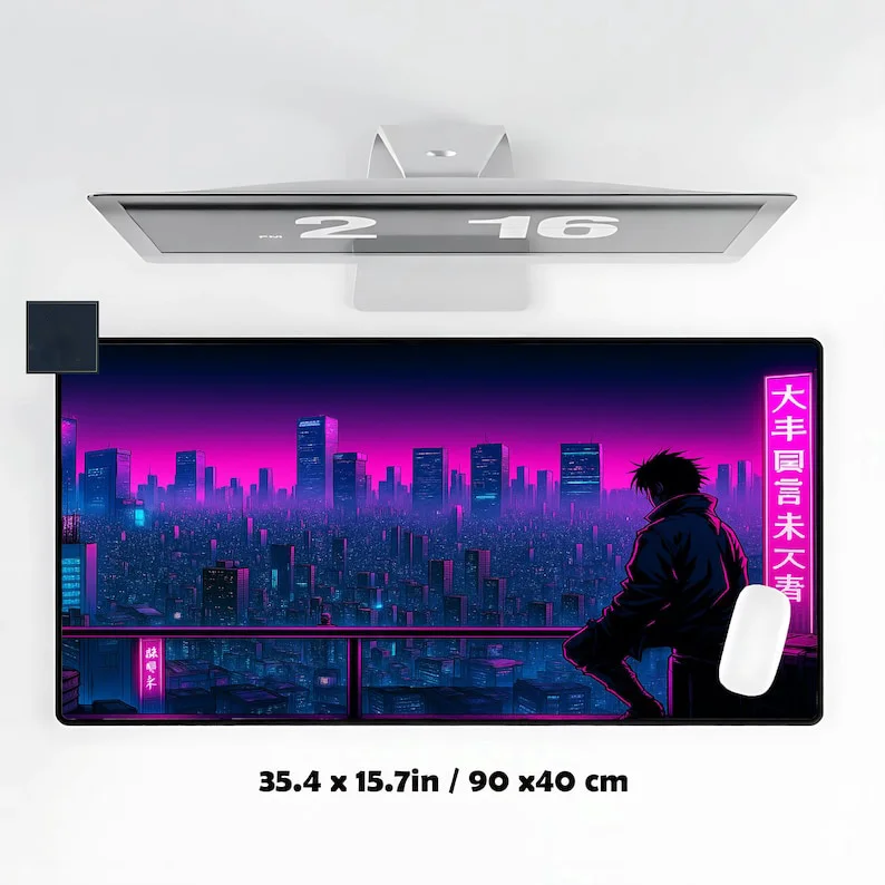 

Japanese Cityscape Desk Mats,XXL Non-slip and Waterproof Mouse Pad, Cute Desktop Protective Mat, A Perfect Gift for Friends.