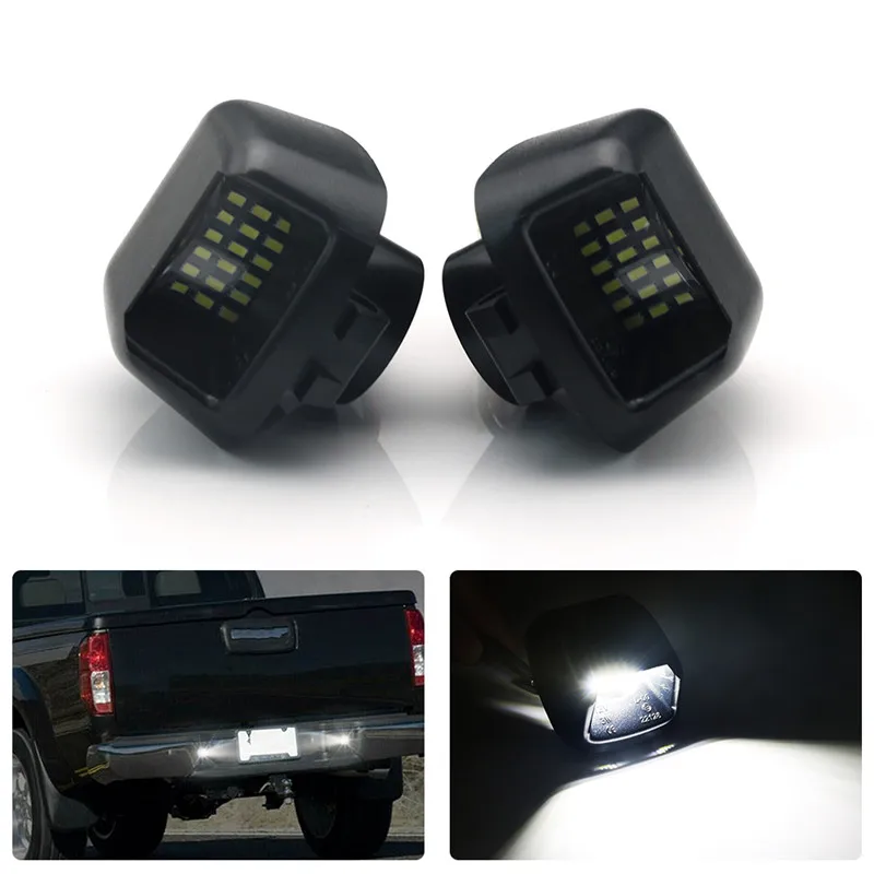 

LED License Plate Light Waterproof Car Lighting Tail Lamp For Nissan Frontier Titan Armada Xterra Suzuki Equator 6000K White