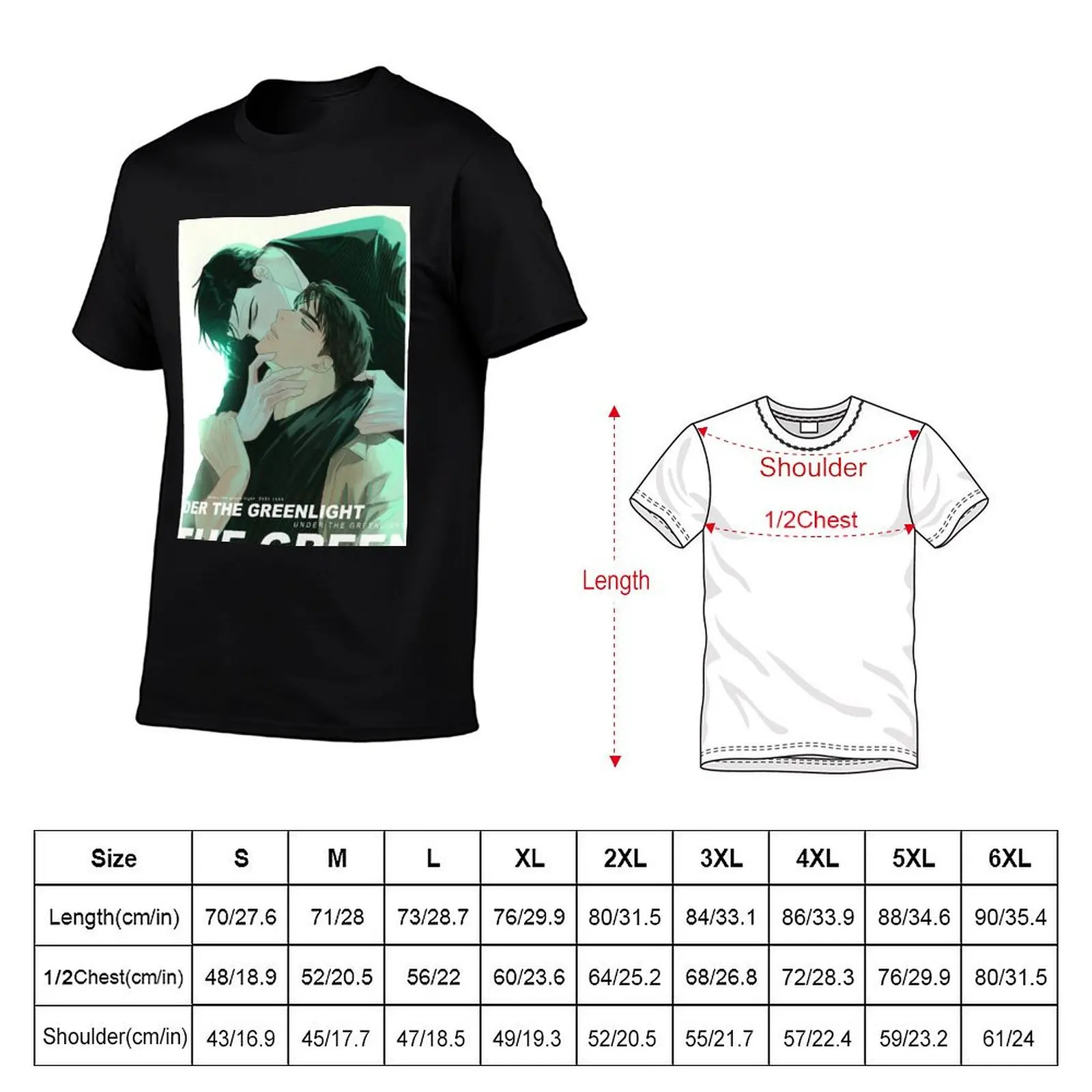 Jin and Matthew Under The Green Light Manhwa T-Shirt t shirt custom print T-Shirt