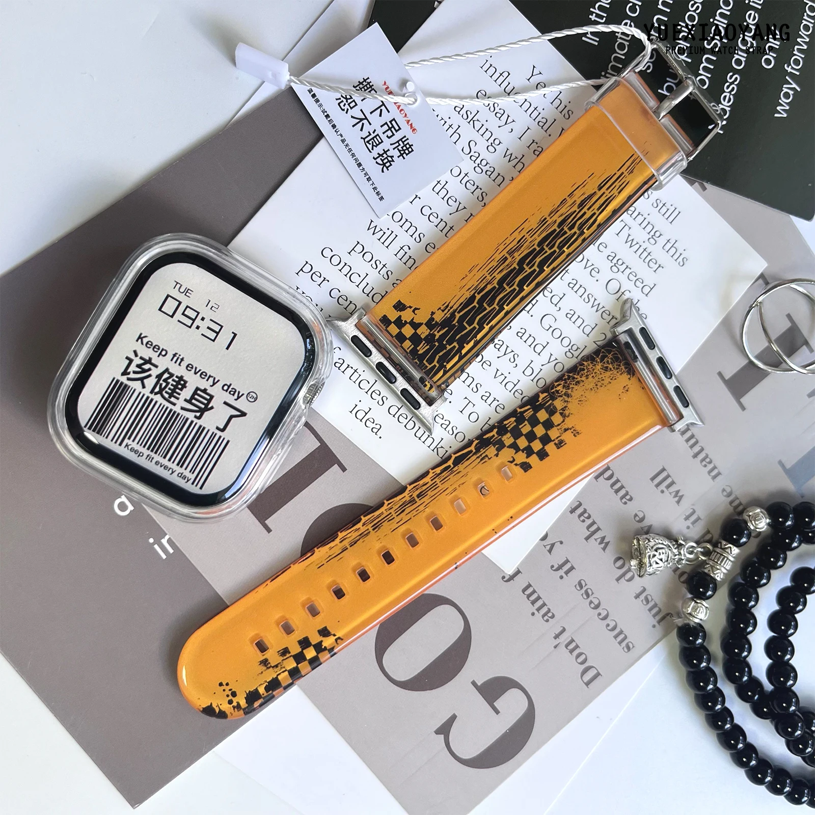 

Lucency Series Printed Strap for Apple Watch 11 10 9 8 7 Watchband Replaceable Bracelet for iWatch 46mm 42mm 41mm 40mm 38mm Band