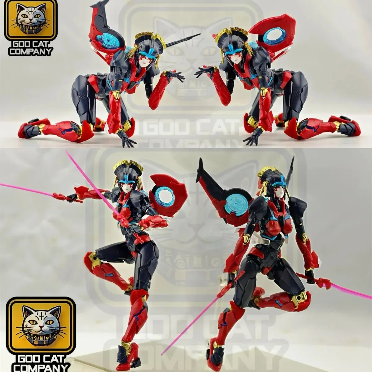 

Lingmaoshe Gc003 Collectible Action Figure - Big Alcey Assemblage with Fine Coating Plate Wind Blade & Dual Wings Toy for Adults