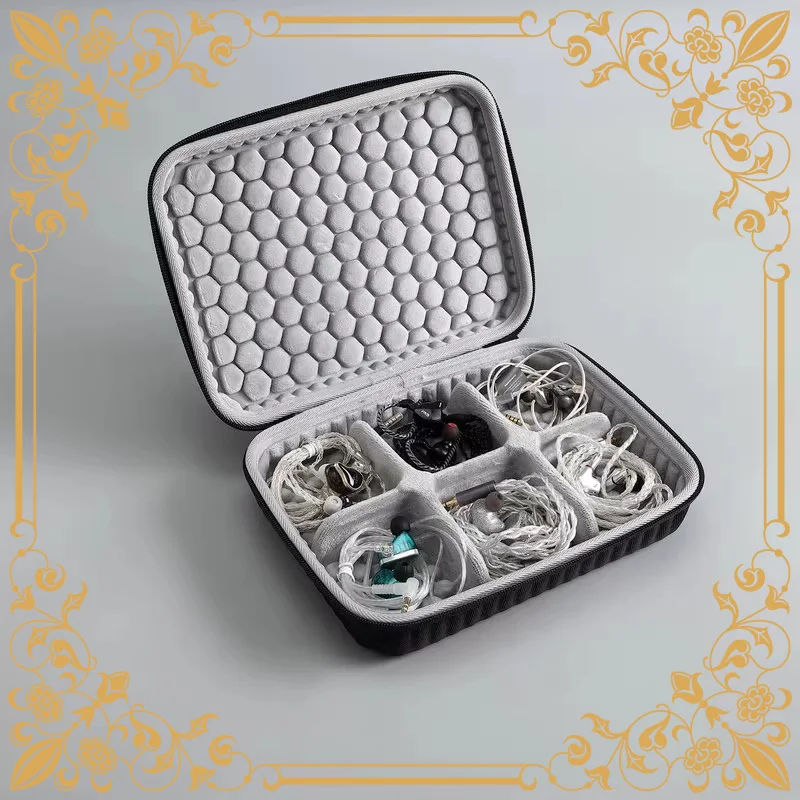Suitable for two pairs, four pairs, and six pairs of private and male mold ear hangers and earplug storage boxes