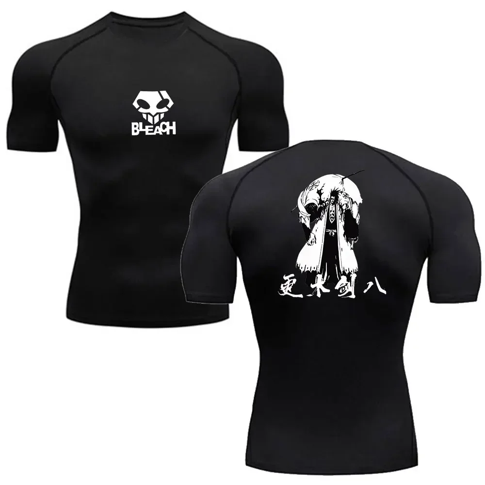 Anime Bleach Compression Shirt Men Fitness Gym Sport Running T-Shirt Rashgard Tops Tee Quick Dry Short Sleeve T-Shirt For Men view 5