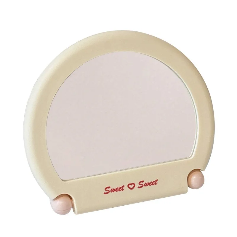 プリンセススタイルの化粧鏡、寮やオフィス用、壁掛けまたは卓上使用、角度調整可能