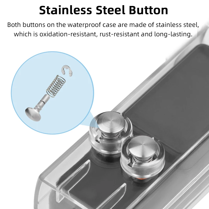 Custodia impermeabile 45M per DJI Osmo Pocket 3 Accessori Custodia subacquea antiappannamento Custodia protettiva antigraffio per Pocket 3