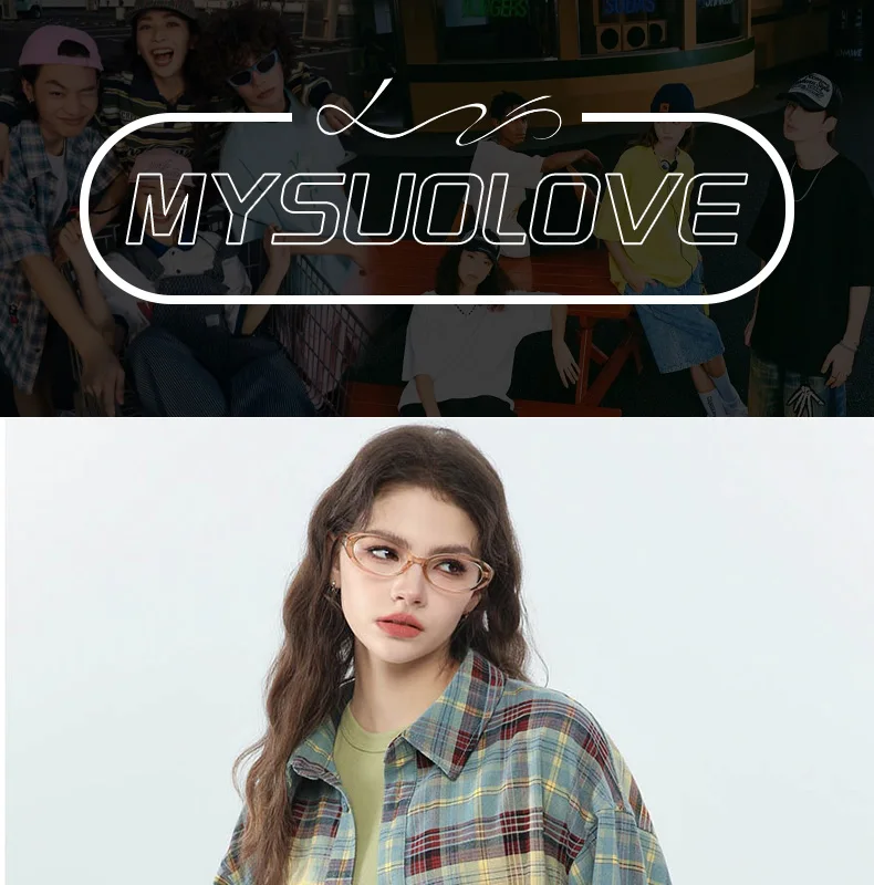 

MYSUOLOVE Spring and Summer season trend brand youth fashion loose shirt for men and women