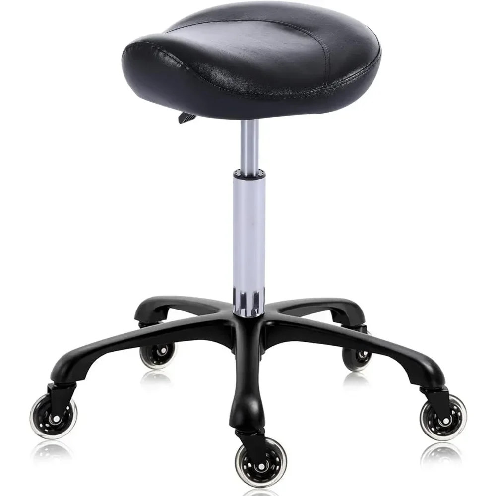 

y Stool with Wheels Height Adjustable Stylish Ergonomic Rolling Swivel Chair for Hygienic Clinic Salon Tatoo