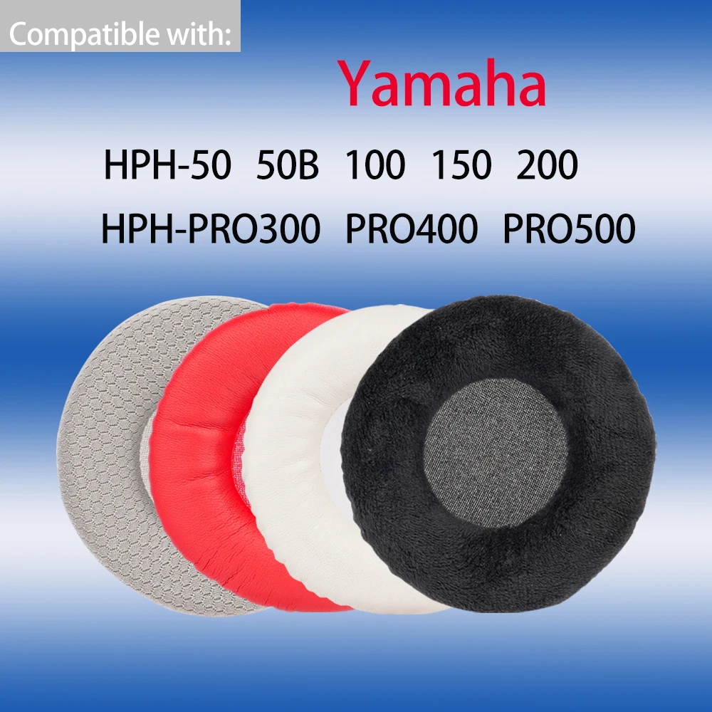 Almohadillas para auriculares Yamaha HPH-50 50B 100 150 200 PRO300 PRO400 PRO500, almohadillas para los oídos de repuesto, almohadillas redondas, cubierta de espuma