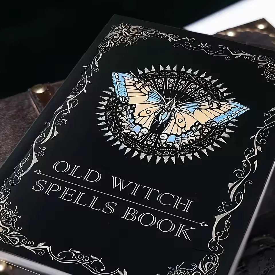 Old Witch Spells Book - Essential Tool for Witches & Wizard Beginners, Perfect for Birthdays, Easter, Christmas, Halloween Gift