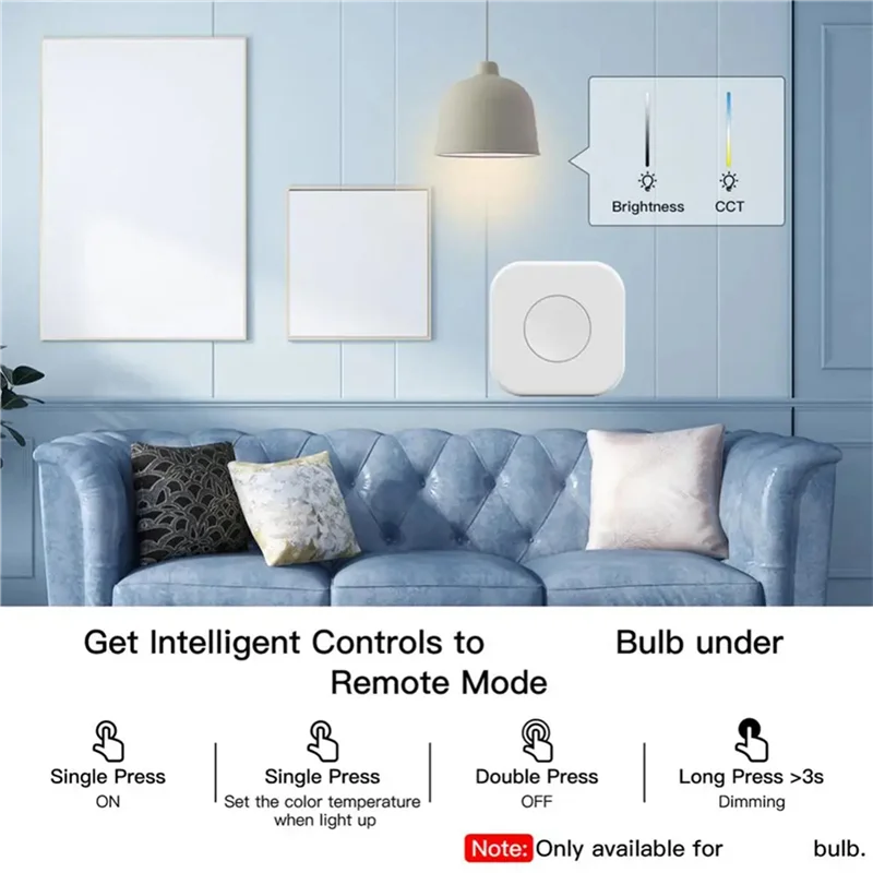

ABGI-5X Tuya Zigbee кнопка умный переключатель сцен интеллектуальная связь беспроводной переключатель автоматизация работает с Smart Life
