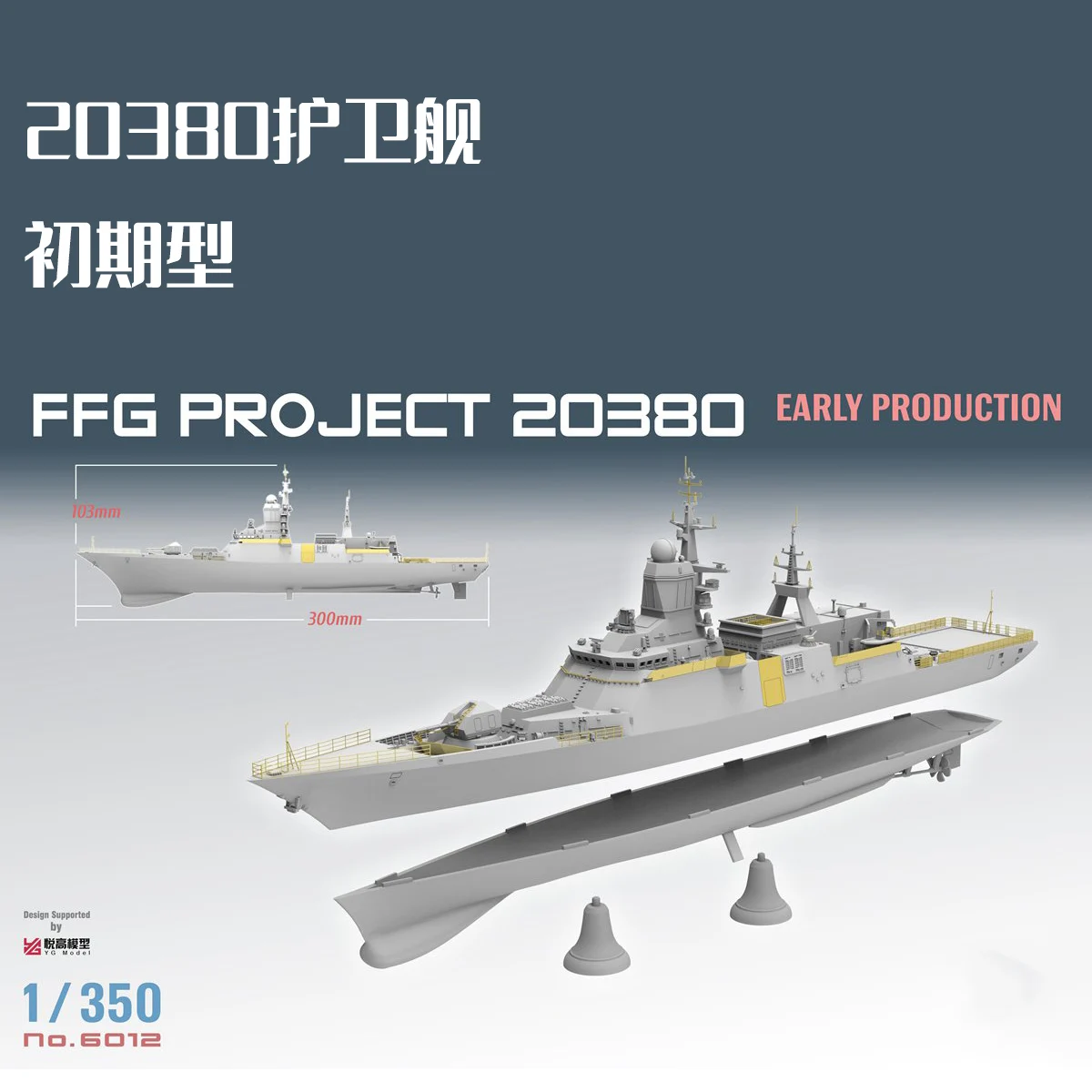 TAKOM Assembled Ship Model Kit 6012-13 20380 Frigate, Early/Late Production 1/350