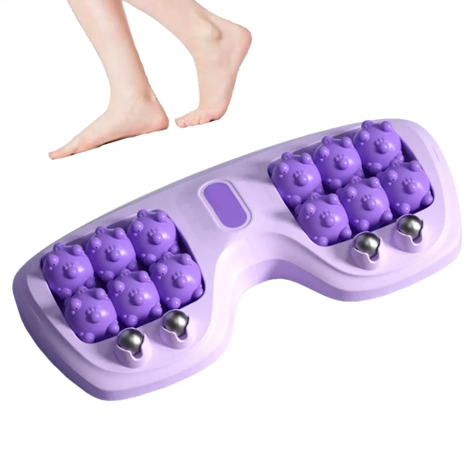 

Foot Massager Roller Feet Acupressure Point Massage Plantar Fasciitis Pain Relief Relax Roller Trigger Point Reflexology Tool