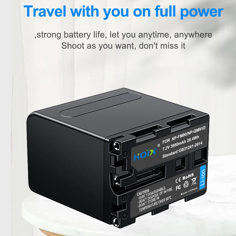 HQIX for Sony  DCR-TRV24 TRV25 TRV240 TRV245 TRV250 PC6 PC8 PC9 PC115 PC120 GV-1000 Camera NP-QM91D FM90 Dual Charger Battery