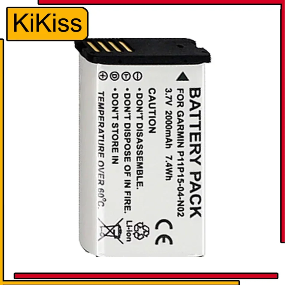 2000mAh Replacement Battery 361-00053-00 For GARMIN Montana 650 650T 600 VIRB GPS