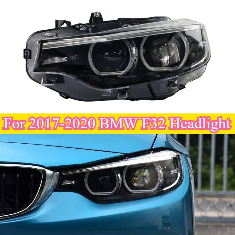 For BMW 4 Series F32 Headlight 2017-2020 BMW F32 Headlights Angel Eyes LED Headlight Assembly F32 Original Headlamp 63117478151