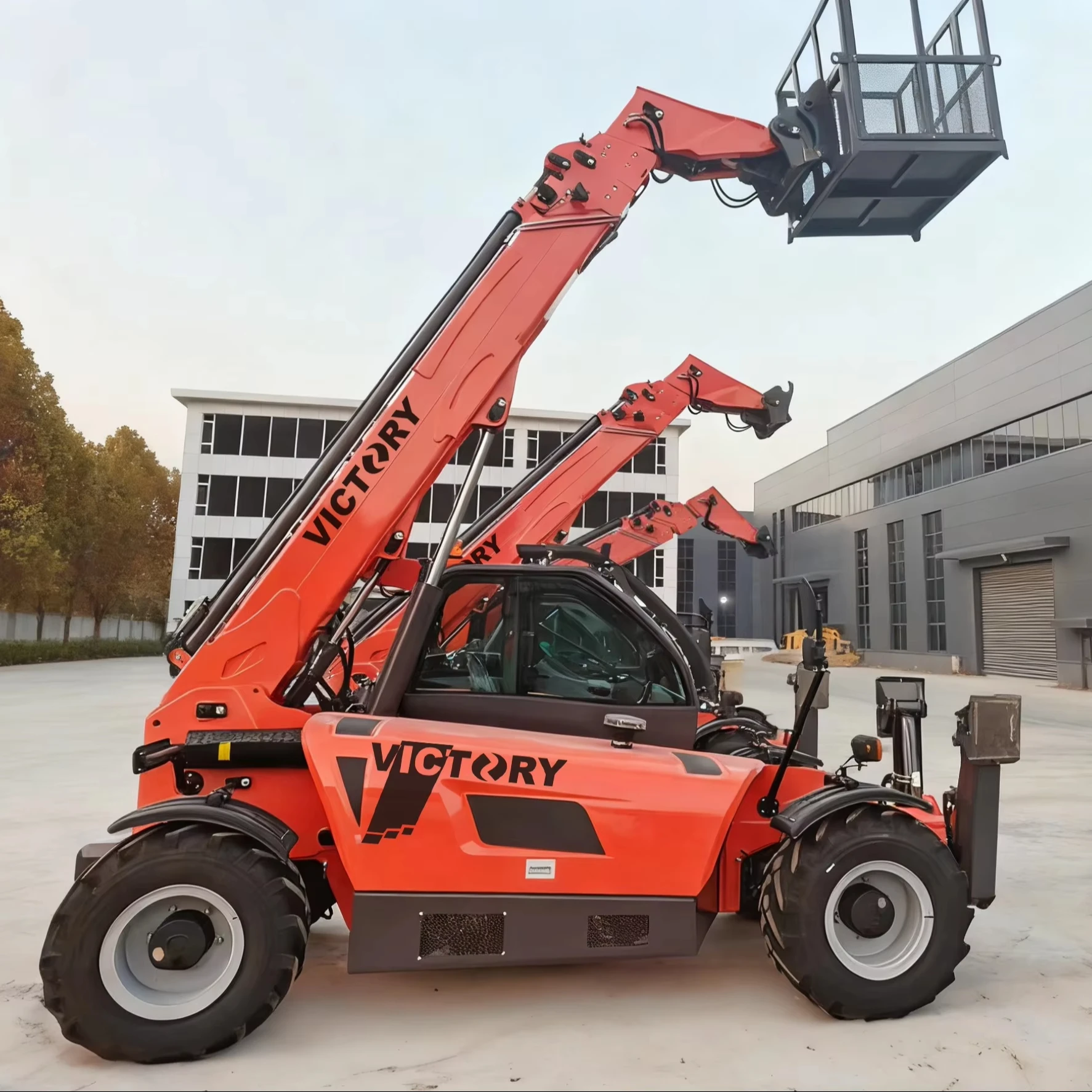 Mini Telehandler Telescopic Handler Forklift Loader With 7m 14m Height With Platform