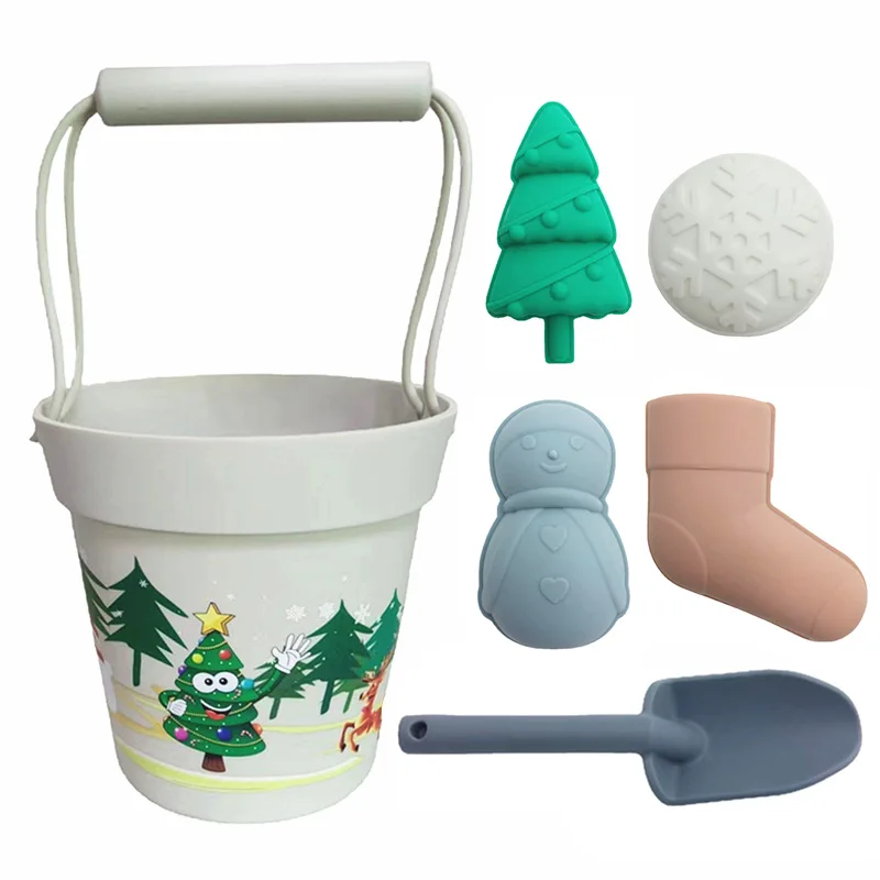 Kinderen Kerstcadeaus Zand Speelgoed Leuke Mold Gereedschap Dig Sneeuw Water Play Outdoor Baby Grappig Spel Zachte Kinderen Siliconen strand Speelgoed