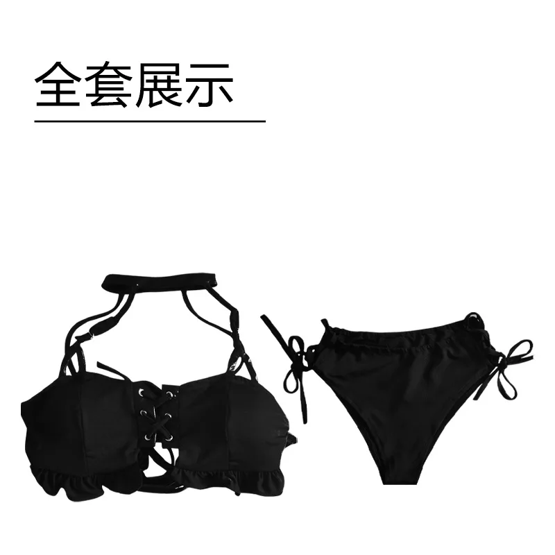 Misa Amane Anime Black Swimsuit Cosplay Costume pour femme, Ryuk MisaMisa Amane Party, Performance sur scène imbibée, Sexy Death Descriptions