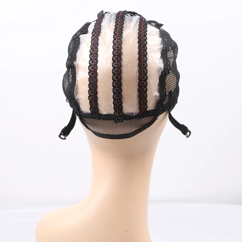 5 pcs/lot Weaving Cap for Wig Making with Adjustable Strap Breathable Mesh Lace Wig Cap for Women Sizes S/M/L/XL