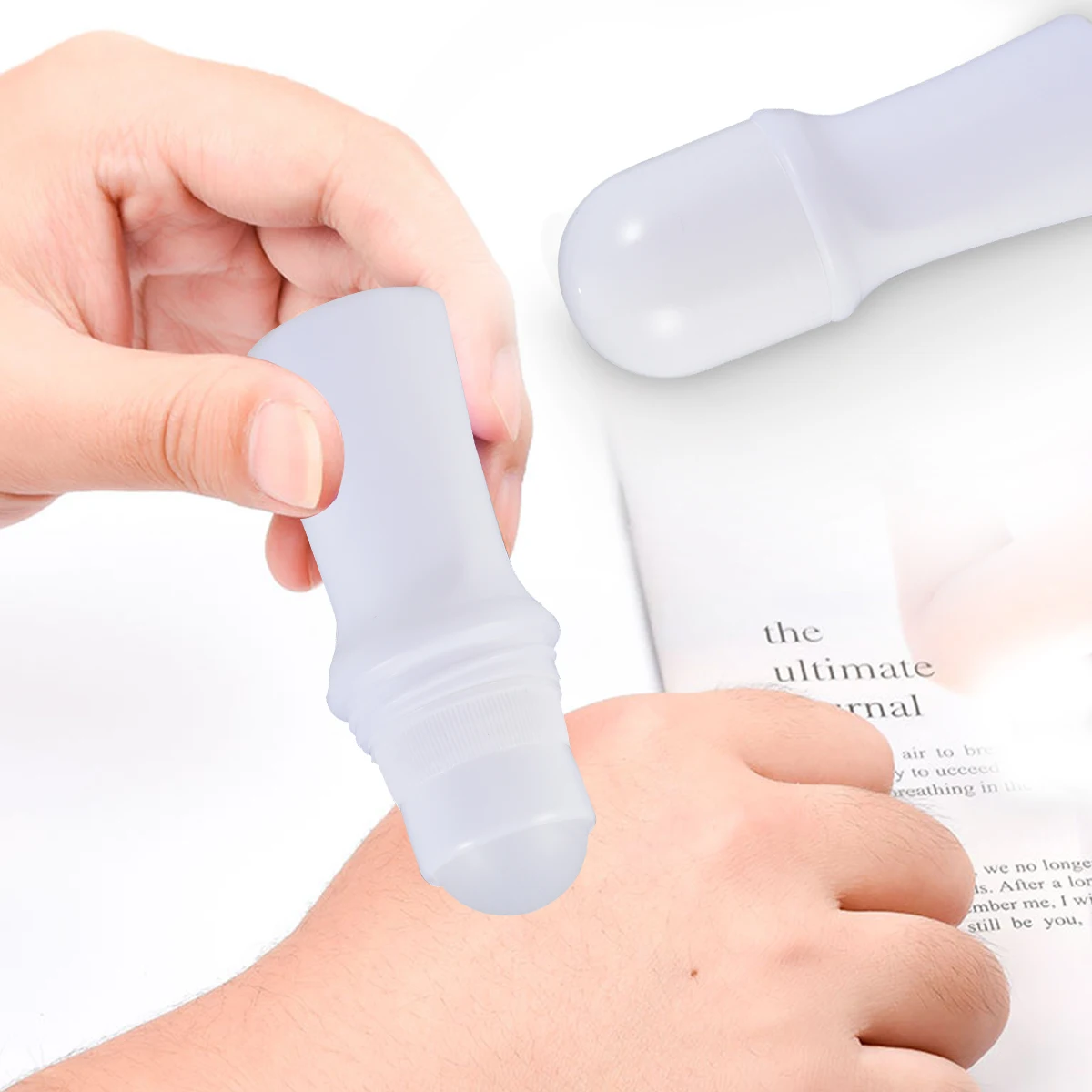 

10pcs Bottle 30ml Plastic Smooth Essential Oil Travel Size Empty Bottles Portable Empty Bottles Refillable Roll On