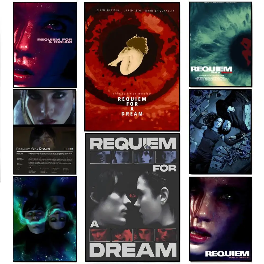 movie dark R-Requiem for a D-Dream Poster Poster HD  Waterproof Wall Sticker Bar Living Room Decor Gift