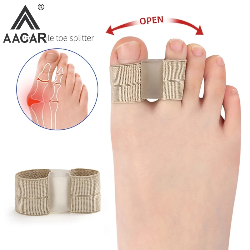 Foot Care Orthopedic Tool Silicone Toe Spreader Separator Bunion Hallux Valgus Corrector Thumb Finger Correction Straightener