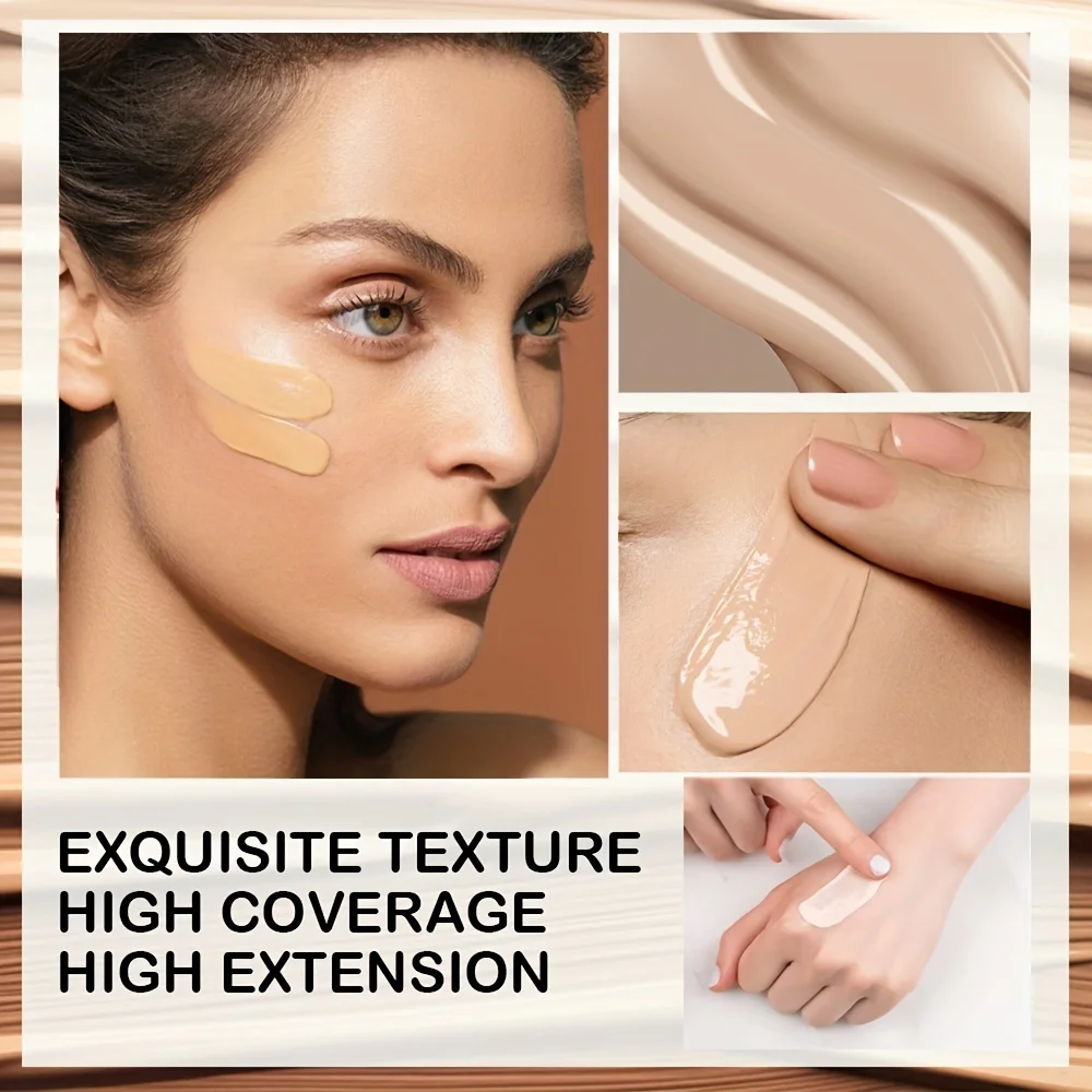 Corrector de cobertura total de larga duración, 6 colores, mate, resistente al agua, de ojeras, corrector de ojos y cuerpo, de larga duración y no tóxico