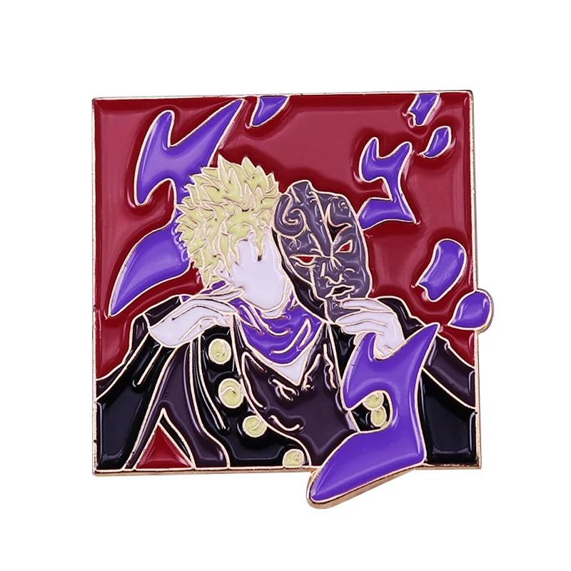 JOJO Wonderful Adventure Badge Cartoon Anime Alloy Hard Enamel Pin Backpack Hat Bag Decorate Accessories Men Women Jewelry Gift
