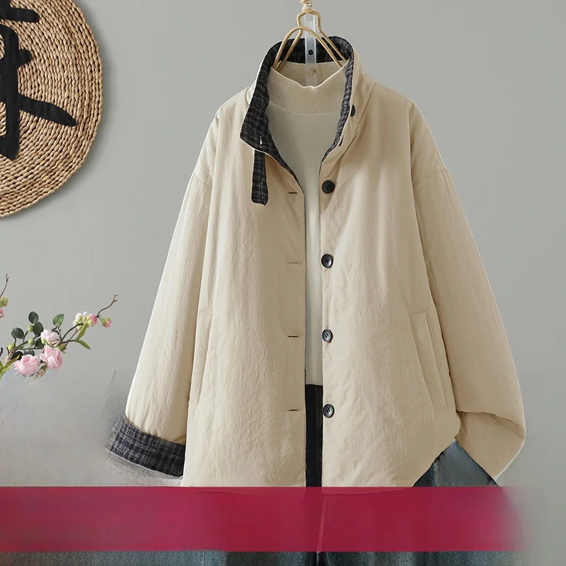 

Женское тонкое хлопковое джет, зимняя теплая верхняя одежда, дизайн на одной пуговице, модное зимнее пальто