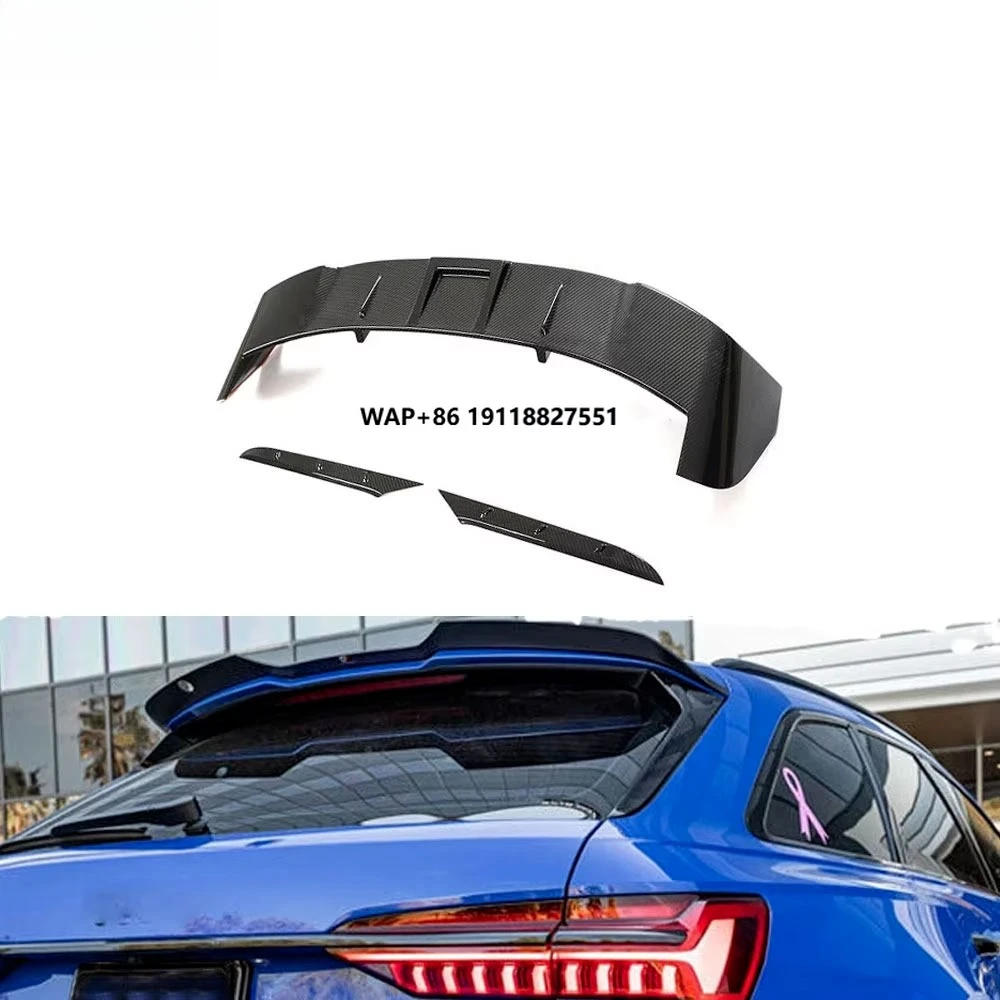 

Top Material Car Wing A6 Dry Carbon Fiber Car Tail Trunk Lip Spoiler For Rs6 C8 2019-2021