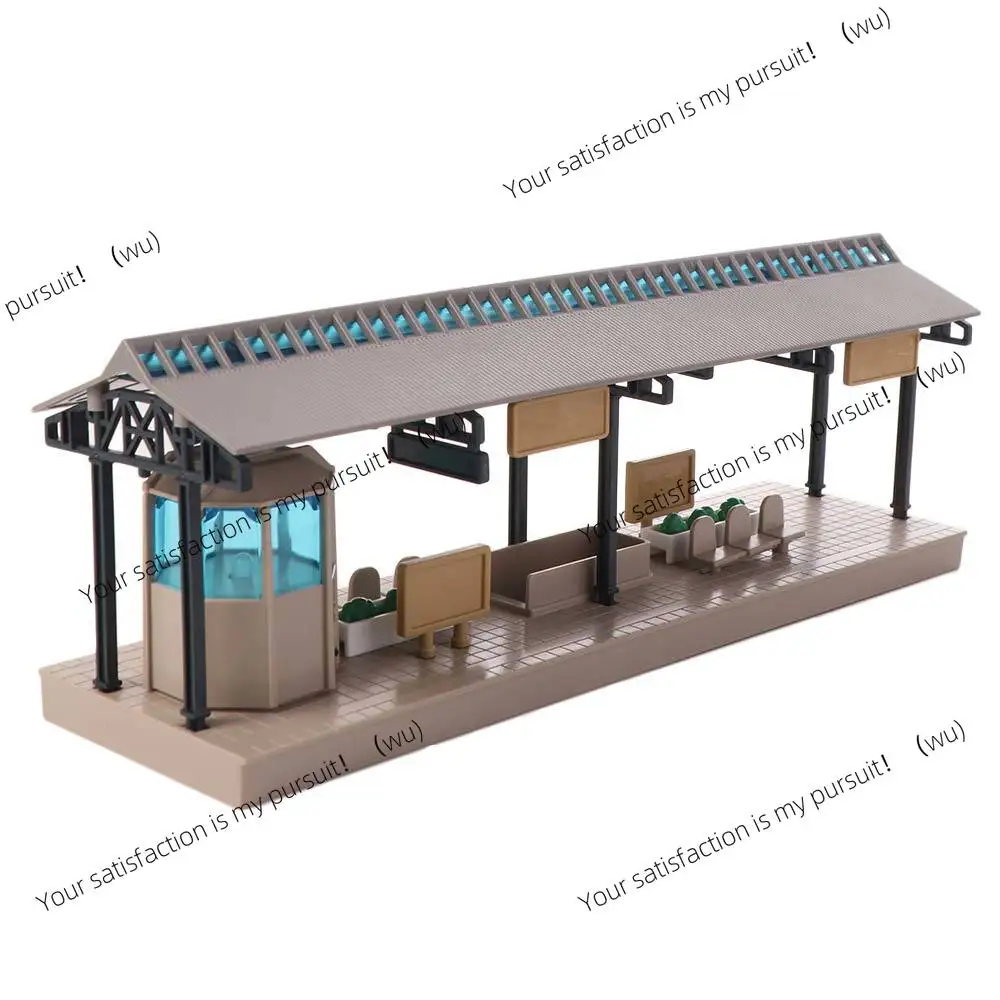 1:64 Scale Metro Station Model Simulated Micro Scene Props Miniature Subway Station Street View DIY Assembly