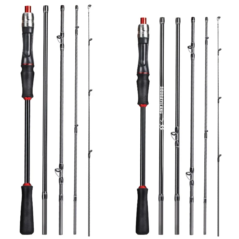 Sougayilang إغراء الصيد رود 1.8 متر 2.1 متر ألياف الكربون الغزل الصب الصيد رود الطعم الوزن 10-30 جرام لصيد سمك الشبوط بايك باس #2